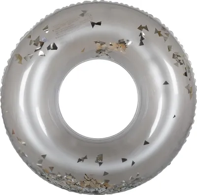 Produktbild von Schwimmring aufblasbar Schwimmreif »Glitter« Baden See Sommer Strand Urlaub 90cm Silber