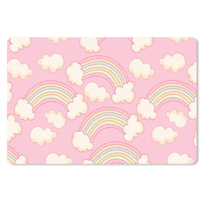 Produktbild von MuchoWow® Mauspad Mousepad Regenbogen - Wolken - Muster 27x18 cm - Mousepads - Maus Mat - Pad - Mausunterlage - Büroartikel - Desk Matten