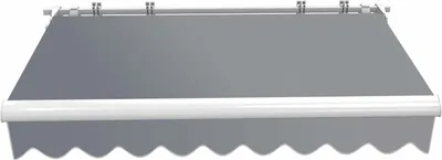 Obrázek produktu pro Toboli Markýza s kloubovým ramenem 2,5x2 m Antracitová sluneční markýza pro montáž na stěnu Balkonová markýza s UV ochranou
