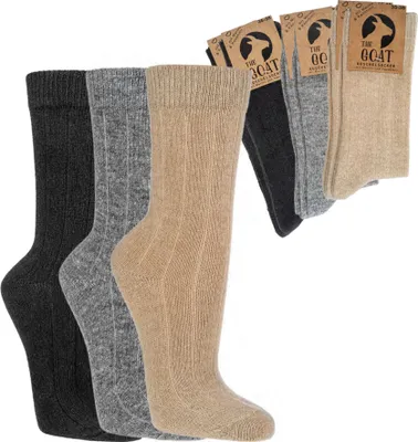 Produktbild von 2 Paar Socken mit Wolle und Kaschmir für Damen und Herren Gr. 39/42 grau