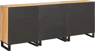 Immagine prodotto di Credenza 3 pcs Marrone 180 x 33 x 75 cm Legno di mango massello