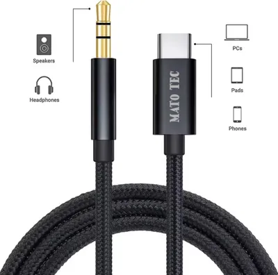 Immagine prodotto di Cavo USB C Aux da USB Type C a jack da 3,5 mm in adattatore audio USB C per cuffie