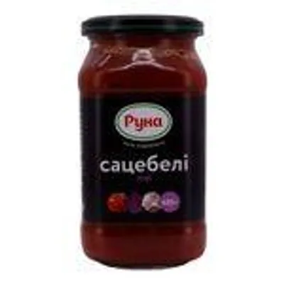 Runa Satsebeli Soße, 485 g – Vielseitige Tomaten-Paprikasauce für zahlreiche Gerichte