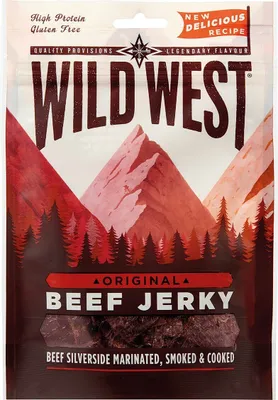 Produktbild von Wild West, Beef Jerky Original, 70 g, 7% Mwst.