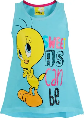 Produktbild von 82236 Disney Tweety Top für Mädchen – Türkis, Gr. 98 – Fröhliches Top mit Tweety für kleine Abenteurerinnen