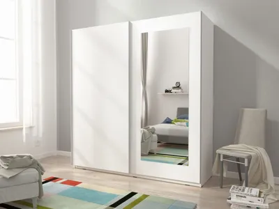 Produktbild von Kleiderschrank 200 cm MELODY 8 – weiß
