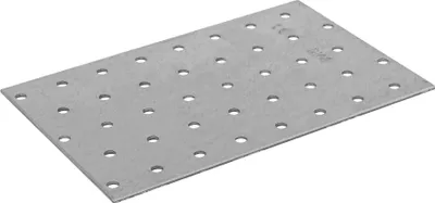 Immagine prodotto di Domax PP36 Piastra forata, elemento di collegamento piatto, zincato, 160 × 100 × 2 mm, 10 pezzi