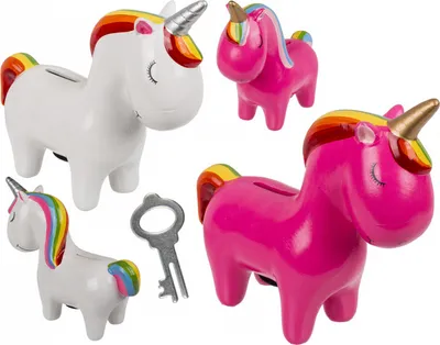 Produktbild von OOTB Spardose mit Schloss Einhorn ca. 19 cm