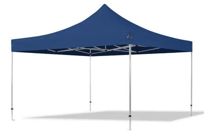 Produktbild von TOOLPORT 4x4m Aluminium Faltpavillon, ohne Seitenteile, dunkelblau
