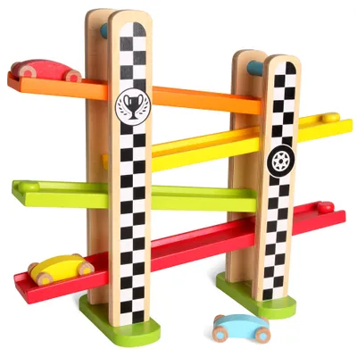 Immagine prodotto di Scivolo in legno per auto di Formula 1 CLASSIC WORLD
