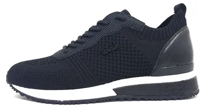 Immagine prodotto di La Strada: Scarpe sportive da ginnastica, modello con lacci, colore nero, ideali per il tempo libero