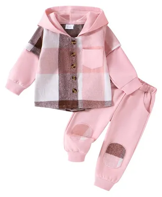 Productafbeelding van Omgoods - Winterset voor Meisjes met Hoodie en Broek, Schattige Kindermode