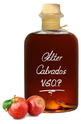 Produktbild von Alter Calvados V.S.O.P. 0,5L Aromatisch & sehr weich Apfel Brand Normandie 40% Vol.