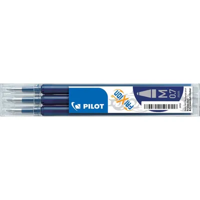 Image de Pilot BLS-FR7-BB Mine à rouler FriXion BLS-FR7 - 0,4 mm, bleu noir, lot de 3