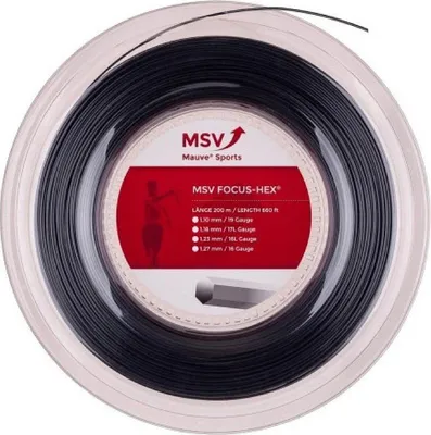Immagine prodotto di MSV corda da tennis Focus-HEX 200m nero, 355000126800001