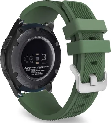 Produktbild von BStrap Silicone Sport Armband für Samsung Gear S3, dark green