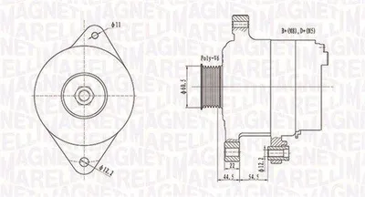 Produktbild von 063732062010 MAGNETI MARELLI generátor x