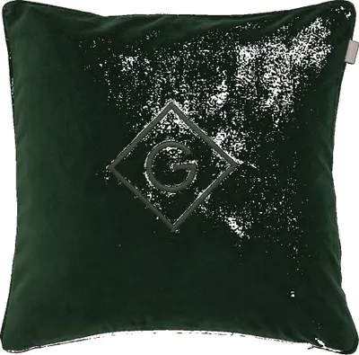 Produktbild von GANT Velvet G Zierkissen 50X50 Farbe Storm Green Größe 50x50