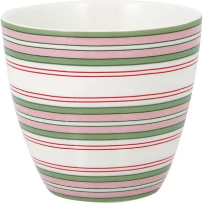 Produktbild von Greengate Carola Latte Cup white 0,35l