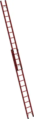 Produktbild von Günzburger Steigtechnik Sprossen-Schiebeleiter 2tlg. GFK mit Standard-Traverse 2 x 12 Sprossen - 036612