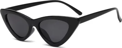Produktbild von ASKSA Damen Sonnenbrille Stylische Cat Eye Gläser, UV-Schutz Vintage Clout Brille, Schwarze