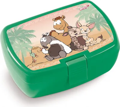 Produktbild von NICI Brotdose Wüstentiere, Gürteltier, Ameisenbär und Wüstenfuchs, Lunchbox, Kunststoff, Bunt, 45456