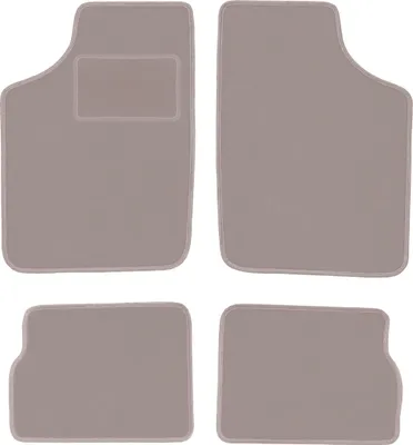 Image de Tapis de sol en velours pour Opel Corsa A hatchback (1982-1993) - tapis de sol LUX beige (4 pièces)