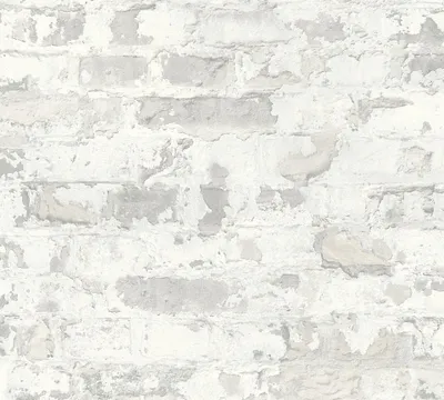 Produktbild von A.S. Création Steintapete Elements Tapete in Backstein Optik Vliestapete grau weiß 10,05 m x 0,53 m