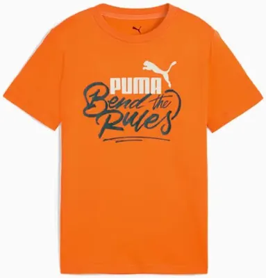 Image de Puma Mid90s Graphic Tee Iii B Orange pour enfant - 152