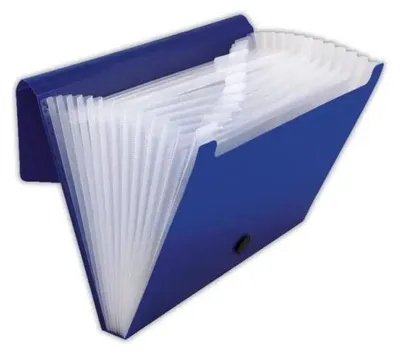 Produktbild von Aktentasche mit 12 Fächern, Modell PP-4304, blau - Penmate