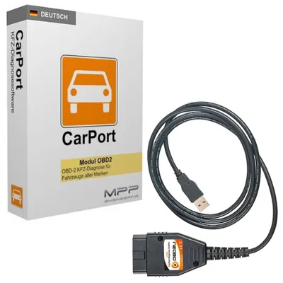 Interface + Original CARPORT PRO DEUTSCH OBD Diagnose Software CAN UDS KKL CDPS – Produktansicht