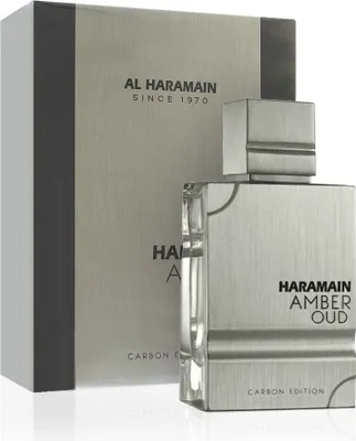 A product shot of a perfume bottle and its packaging.