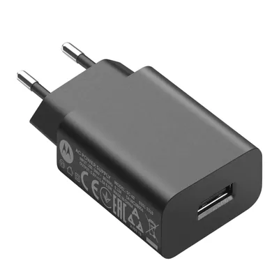 Produktbild von Original Motorola USB Netzteil, 5W Ladeleistung, Schwarz
