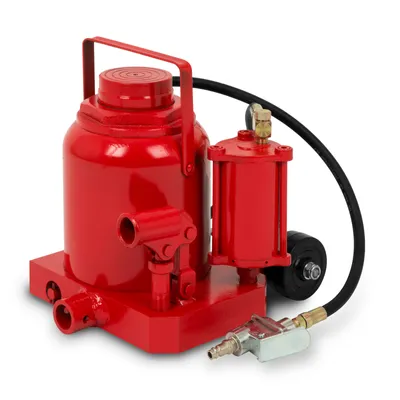 Produktbild von EBERTH Pneumatischer Wagenheber hydraulischer Stempelwagenheber 50T Druckluft, 405 mm maximale Höhe, 255 mm Mindesthöhe, 1/4" Druckluftanschluss
