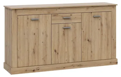 Produktbild von Sideboard >DACITE< in Asteiche Nachbildung - 158x87x40 (BxHxT)