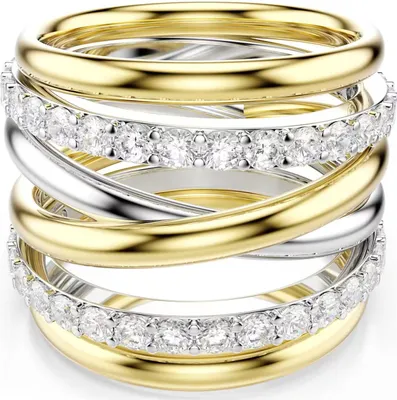 Zdjęcie produktu dla Swarovski 5740415 – Hyperbola – Kolor złoty – Pierścionki – 58 to rozmiar 18,50.