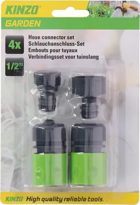 Obrázok produktu pre Kinzo - Spojky na záhradnú hadicu 4 ks.