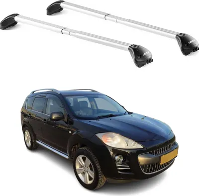 Produktbild von Dachträger Grundtäger für Peugeot 4007 2007-2012 5 tür 100kg Alu Silber 2x ABE