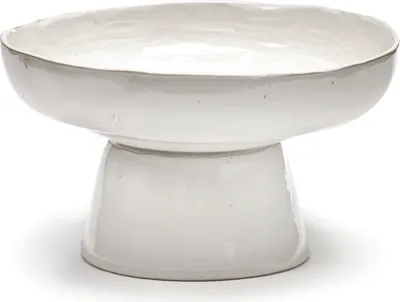 Produktbild von SERAX La Mere Schale auf Fuß, off-white, Höhe: 180 mm, ø: 310 mm