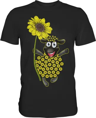 Produktbild von Schaf Sonnenblumen T-Shirt Lustiges Gärtner Geschenk Garten – Black / M