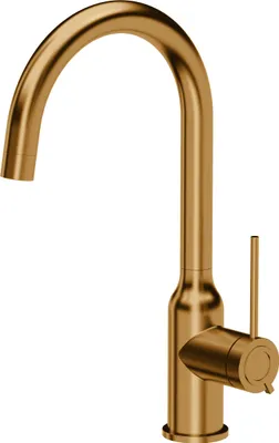 Produktbild von QUADRON Küchenarmatur INGRID Q LINE SteelQ, Mischbatterie 360°, Armatur Küche Edelstahl, Farbe: Kupfer, Höhe: 34 cm, Wasserhahn für Küche