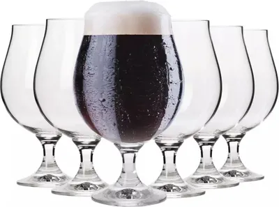Obrázek produktu pro KROSNO Elite Sklenice na pivo se stopkou, Sada 6, 500 ml