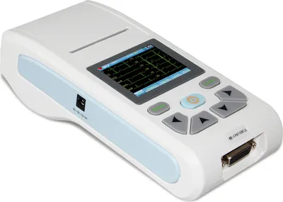 Produktbild von CONTEC ECG90A Tragbarer 12-Kanal-Elektrokardiograph Handheld digitales EKG-Gerät PC-Software +Drucker 12 Lead