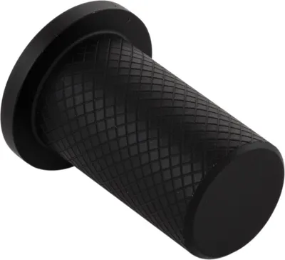 Produktbild von Möbelknopf Möbelknauf Harlequin ø 17, Tiefe 33mm, Edelstahl gerändelt schwarz