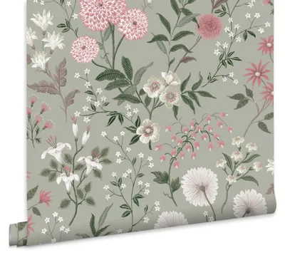 Produktbild von Laura Ashley Vliestapete Otterham garten 1000x52cm, KI-generiertes Bild
