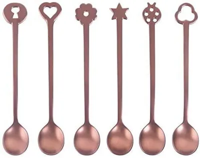 Imagen del producto de Sambonet Set 6 Partylöffel Portafort/PVD Kupfer 52649R22