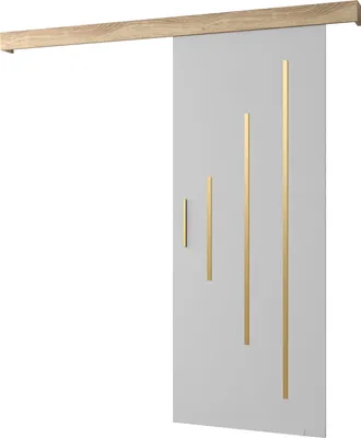Produktbild von MEBLE KRYSPOL Schiebetürsystem SALWADOR Y mit Schienenabdeckung, Einbautüren, 90x204cm, Weiß