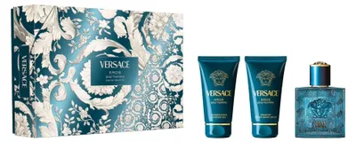Produktbild von Versace Eros Eau de Toilette Geschenkset 2025, 50 ml Eau de Toilette, Duschgel u