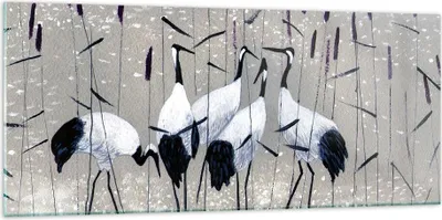 Produktbild von Bilder auf glas - Vogel Natur Wasser - 120x50cm - Glasbilder - Wandbilder - Kunstdruck - zum Aufhängen bereit - Wanddekoration aus Glas - Glas Bilder - Wandbild auf Glas - Einteilig - GAB120x50-3687