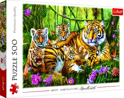 Obrázok produktu pre Trefl 37350 Puzzle Tigria rodina - 500 dielikov